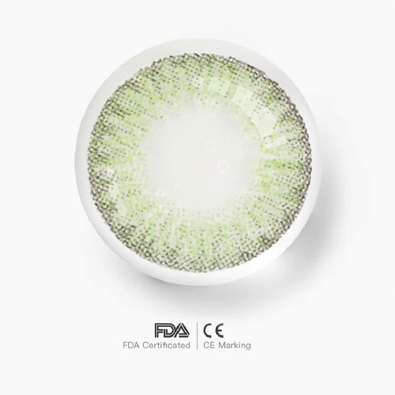 Chartreuse Firework Green Colored Contact Lenses