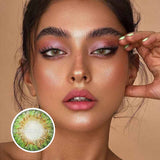 Colourfuleye Emerald Firework Natural Green Colored Contact Lenses