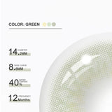 Colourfuleye DNA Taylor Green Grey Colored Contact Lenses