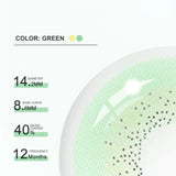 Kiwi Mint Green Colored Contact Lenses