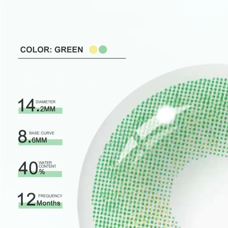 Hidrocor Emeralda Colored Contact Lenses
