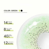 Ocean Green Prescription Colored Contact Lenses