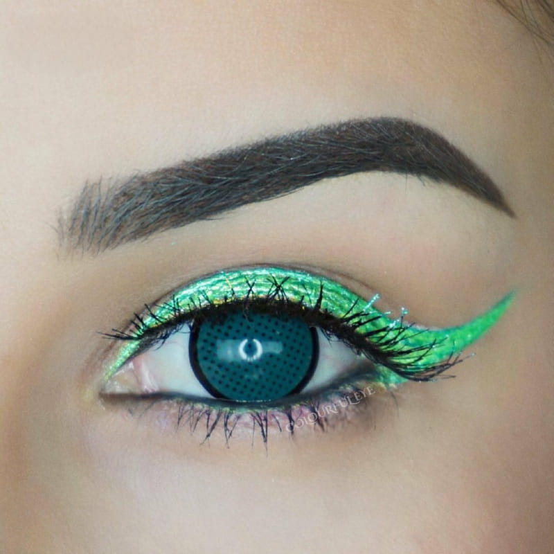 Colourfuleye Green Mesh Cosplay Contact Lenses