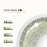 Olivine Green Colored Contact Lenses