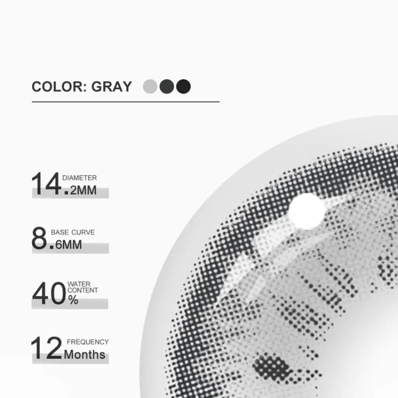 Romona Grey Colored Contact Lenses