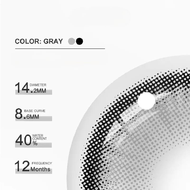 Dawn Gray Colored Contact Lenses