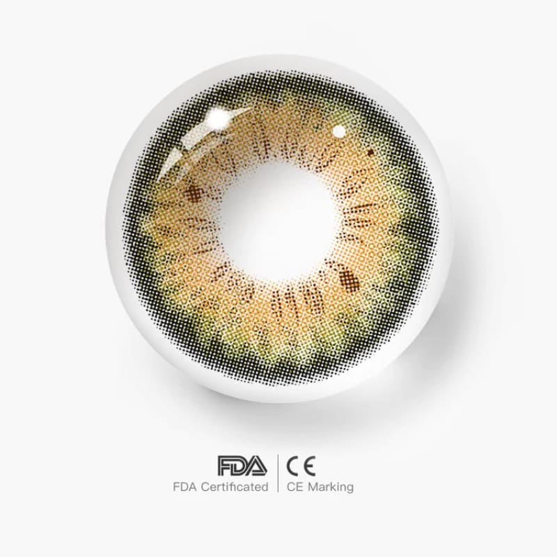 Colourfuleye Spotted Python Kamille Green Colored Contact Lenses