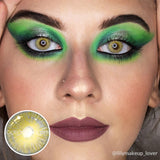 Colourfuleye New York Yellow Green Prescription Colored Contacts