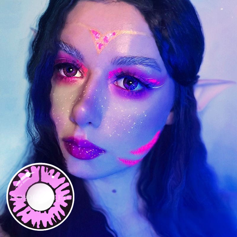 Enchanted Pink Cosplay Contact Lenses