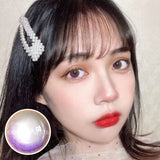 Colourfuleye Neon Rose Purple Circle Colored Contact Lenses