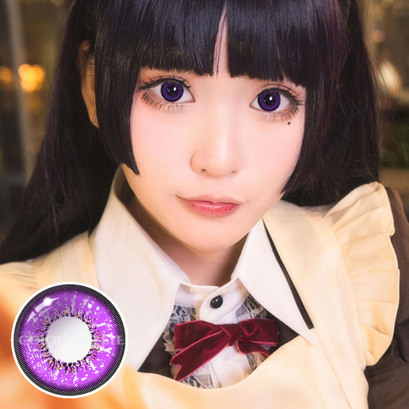 Mystery Elf Purple Colored Contact Lenses