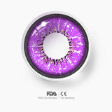 Elf Purple Colored Contact Lenses