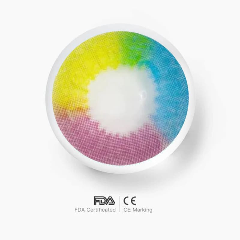 Chika Rainbow Cosplay Contact Lenses