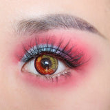Colourfuleye Anime Red Brown Colored Contact Lenses