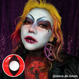Colourfuleye Cat Eye Red Cosplay Contacts