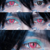 Colourfuleye Demon Slayer Nezuko Pink Cosplay Colored Contact Lenses-7