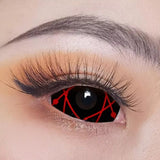 Colourfuleye 22mm Red Star Trails Sharingan Sclera Colored Contact Lenses