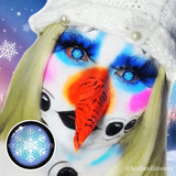 Snowflake Blue Cosplay Contact Lenses