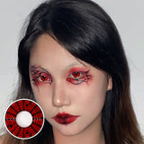 Colourfuleye Spider Web Red Cosplay Colored Contacts