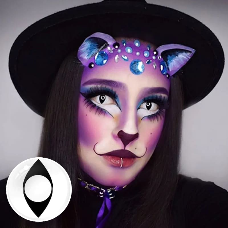 Cat Eye White Cosplay Contact Lenses