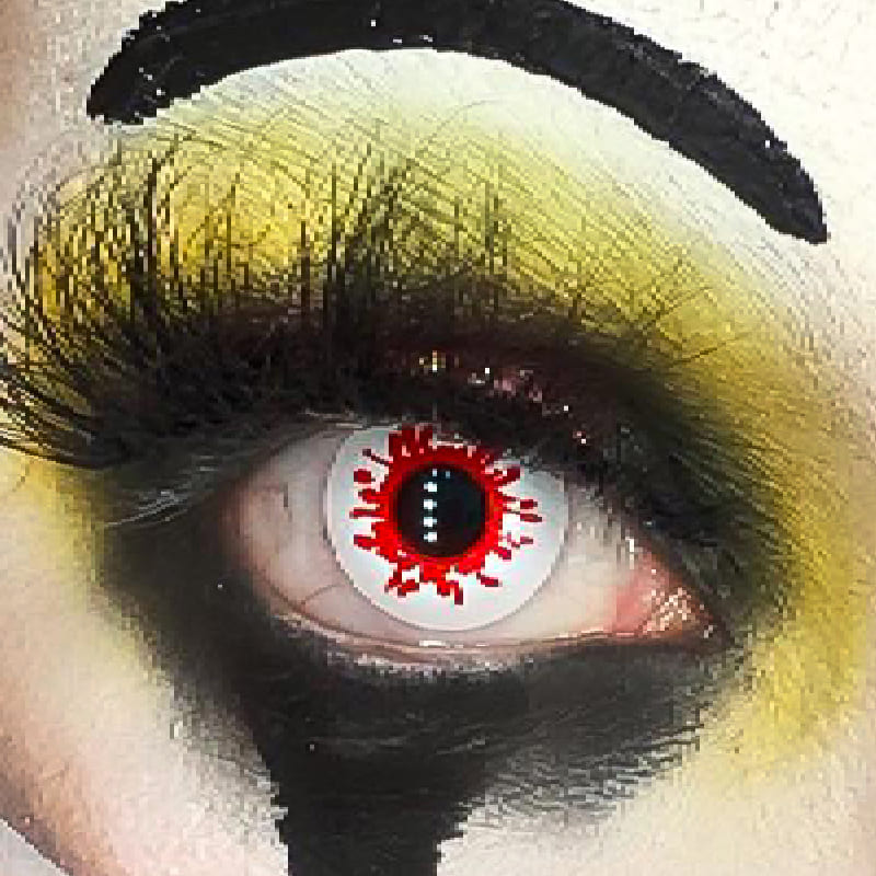 Trauma Red & White Cosplay Contacts