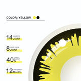 Solar Eclipse Yellow Cosplay Contact Lenses