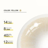 Hidrocor Ocre Prescription Colored Contact Lenses