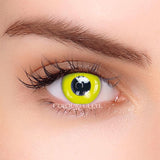 Cosplay Neon Yellow Colored Contact Lenses